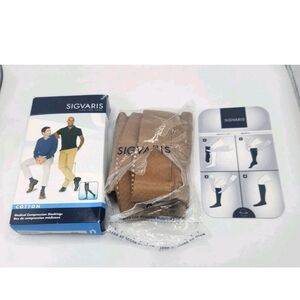 Sigvaris Medical Compression Stockings 233 Cotton Thigh High 30-40 mmHg Mens ML